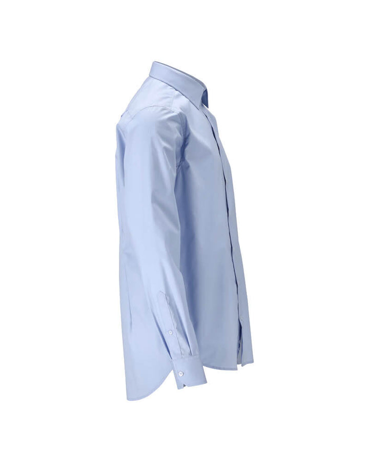 Mascot Easy Iron Durable Collared Shirt 20604-984 Left #colour_light-blue