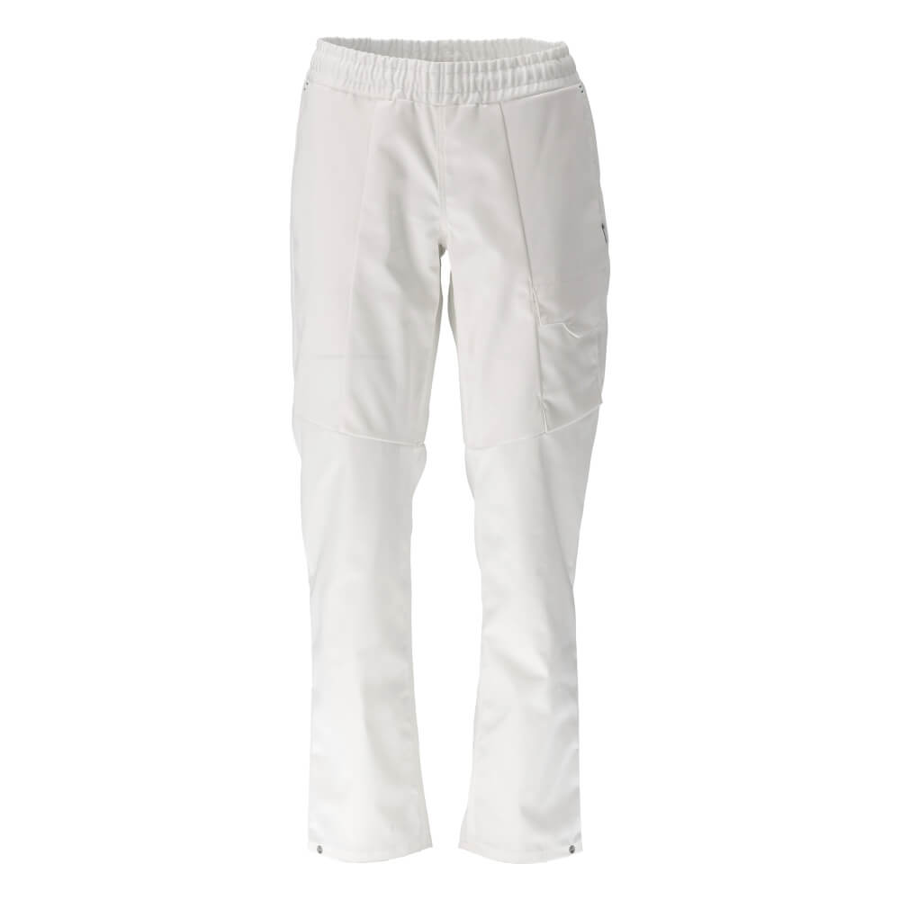 Mascot Elasticated Waist Trousers with Thigh Pockets 20359-442 Front #colour_white