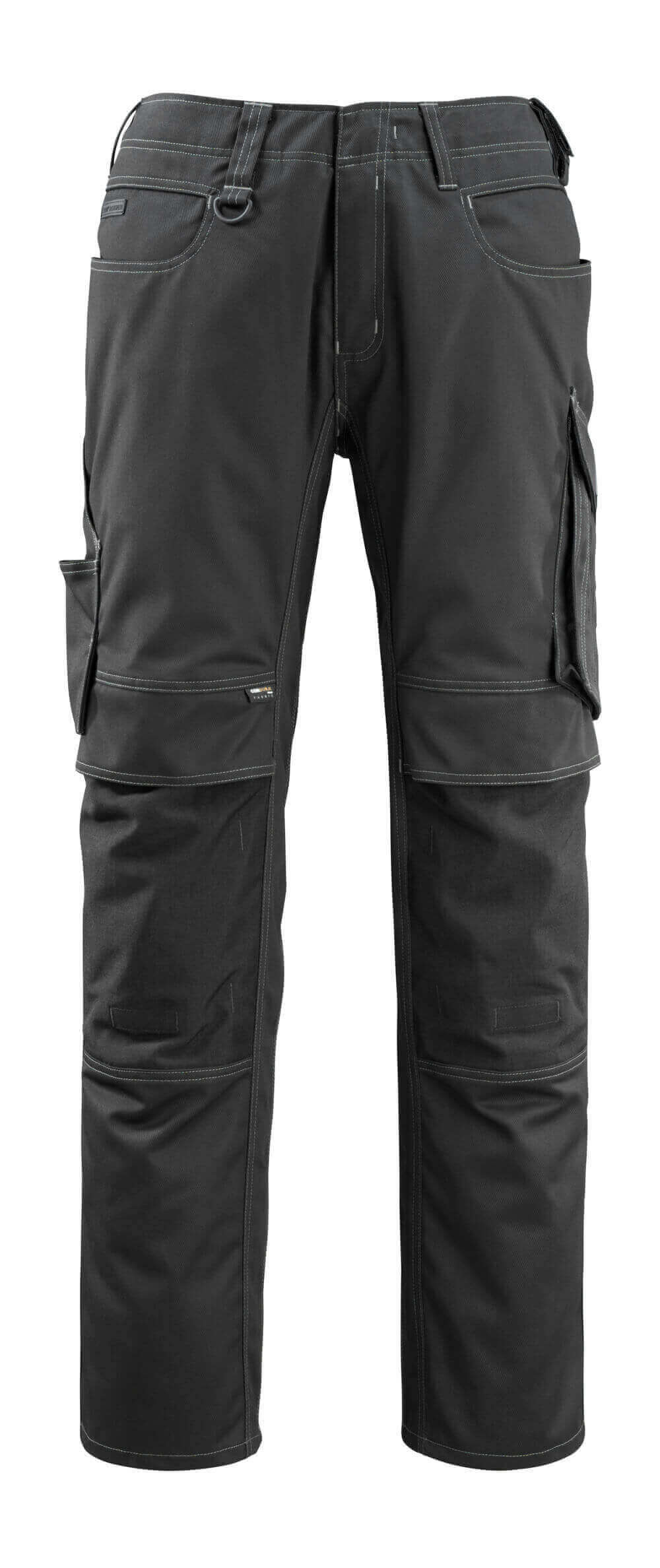 Mascot Erlangen Work Trousers Knee-Pad-Pockets 12479-203 Front #colour_black