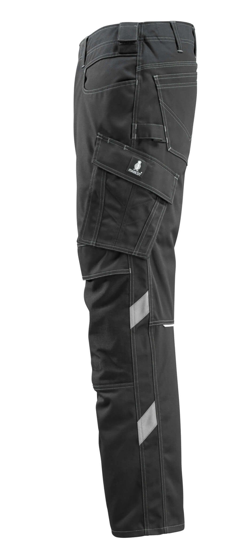 Mascot Erlangen Work Trousers Knee-Pad-Pockets 12479-203 Right #colour_black