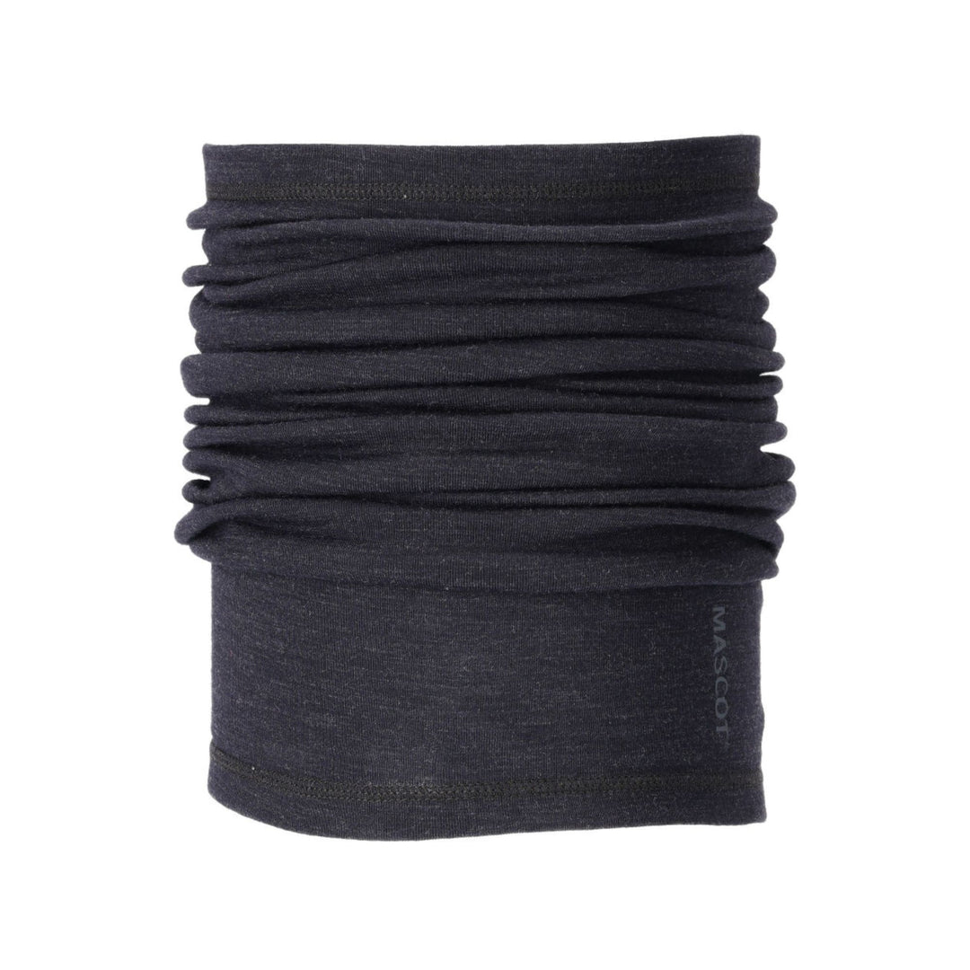 Mascot Flame Retardant Anti Static Wool Neck Warmer 21150-426 Front #colour_dark-navy-blue