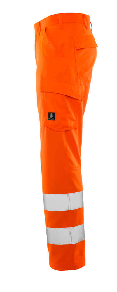 Mascot Hi-Vis Service Trousers  20859-236 Right #colour_hi-vis-orange