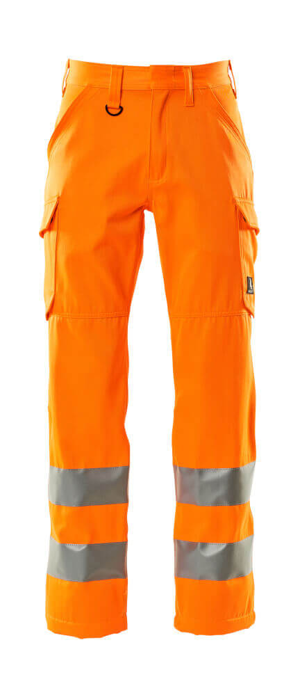 Mascot Hi-Vis Work Trousers 18879-860 Front #colour_hi-vis-orange