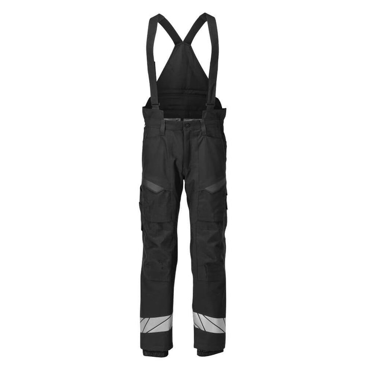 Mascot Highly Durable Lightweight Insulated Breathable Waterproof Winter Trousers 23090-231 Front #colour_black