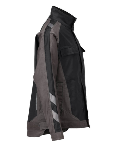 Mascot Highly Durable Two-Toned Ripstop Jacket 21909-459 Left #colour_black-dark-anthracite-grey