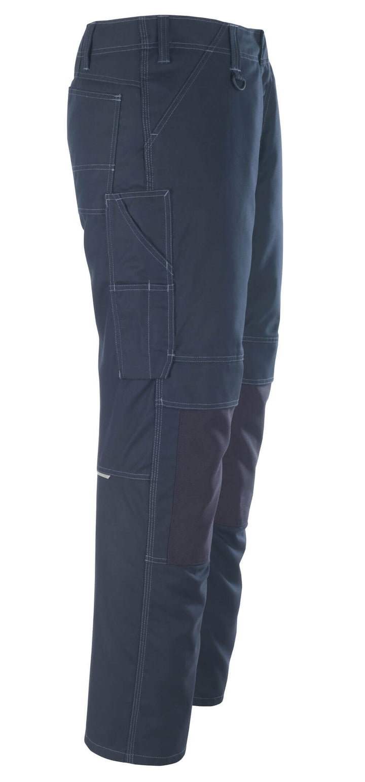 Mascot Houston Work Trousers 10179-154 Left #colour_dark-navy-blue