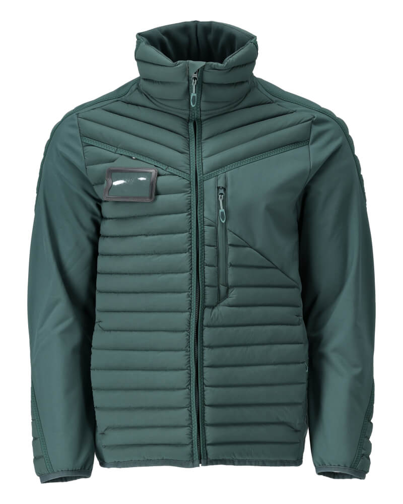 Mascot Insulated Breathable Water Repellent Jacket 22115-607 Front #colour_forest-green