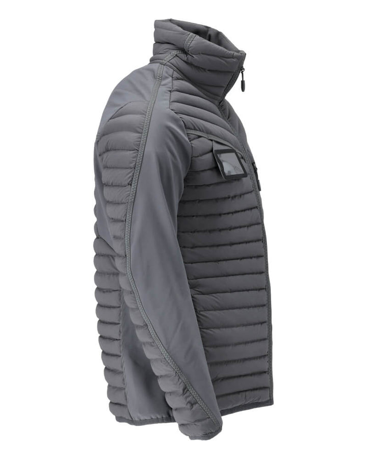 Mascot Insulated Breathable Water Repellent Jacket 22115-607 Left #colour_stone-grey