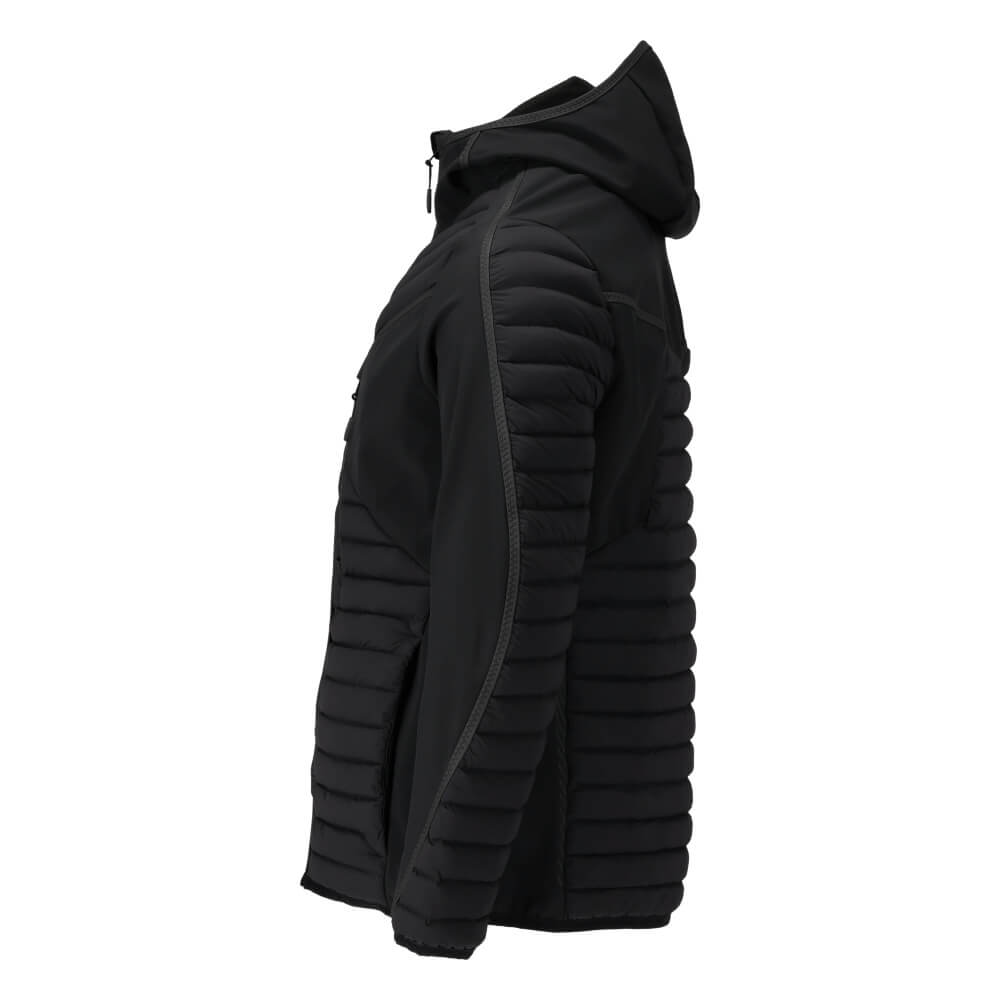 Mascot Insulated Water Repellent Breathable Jacket with Hood 22215-607 Right #colour_black