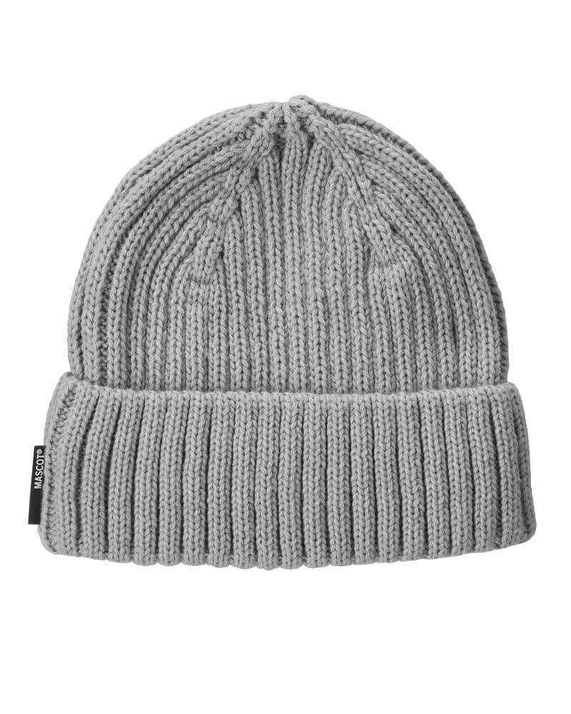 Mascot Knitted Hat 23050-647 Front #colour_silver-grey