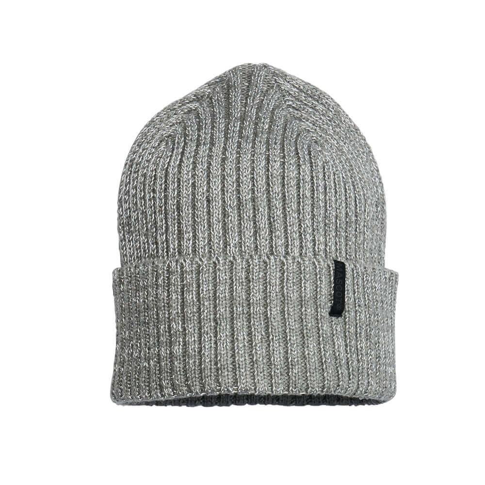 Mascot Knitted Hat Front #colour_silver