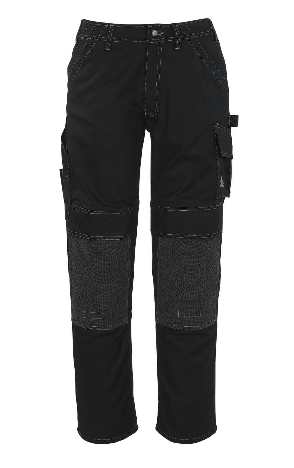 Mascot Lerida Work Trousers Kneepad-Pockets 05079-010 Front #colour_black