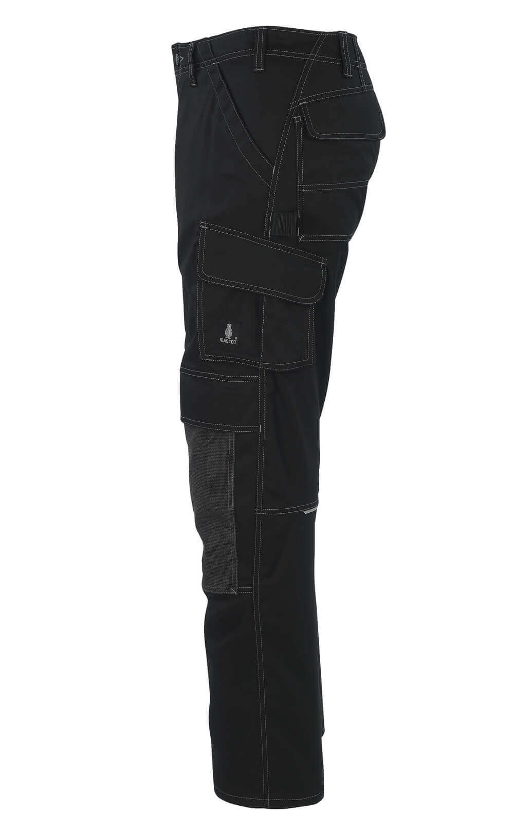 Mascot Lerida Work Trousers Kneepad-Pockets 05079-010 Right #colour_black