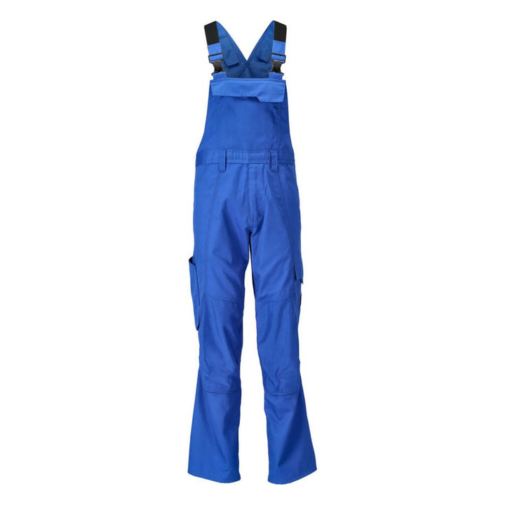 Mascot Lightweight Bib & Brace with Kneepad Pockets 21869-330 Front #colour_azure-blue