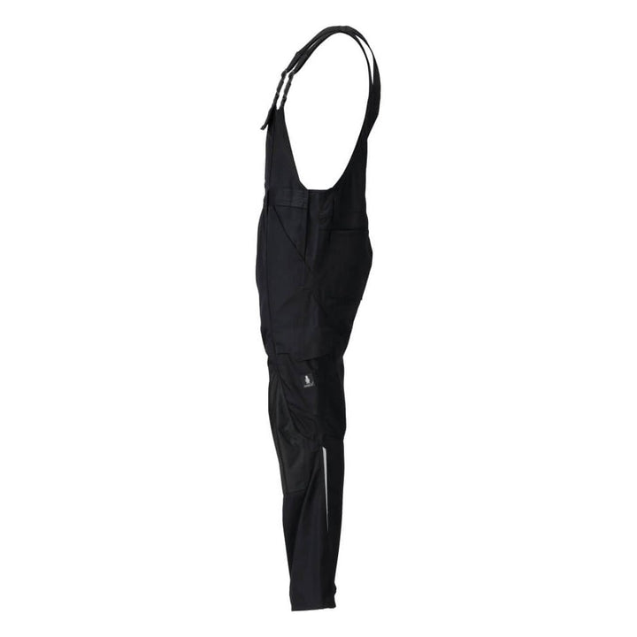 Mascot Lightweight Bib & Brace with Kneepad Pockets 21869-330 Right #colour_black