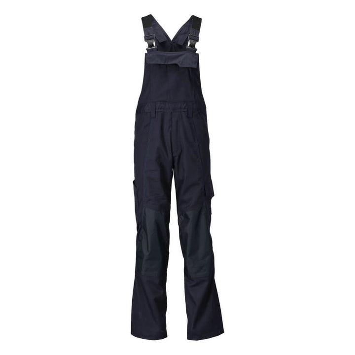 Mascot Lightweight Bib & Brace with Kneepad Pockets 21869-330 Front #colour_dark-navy-blue