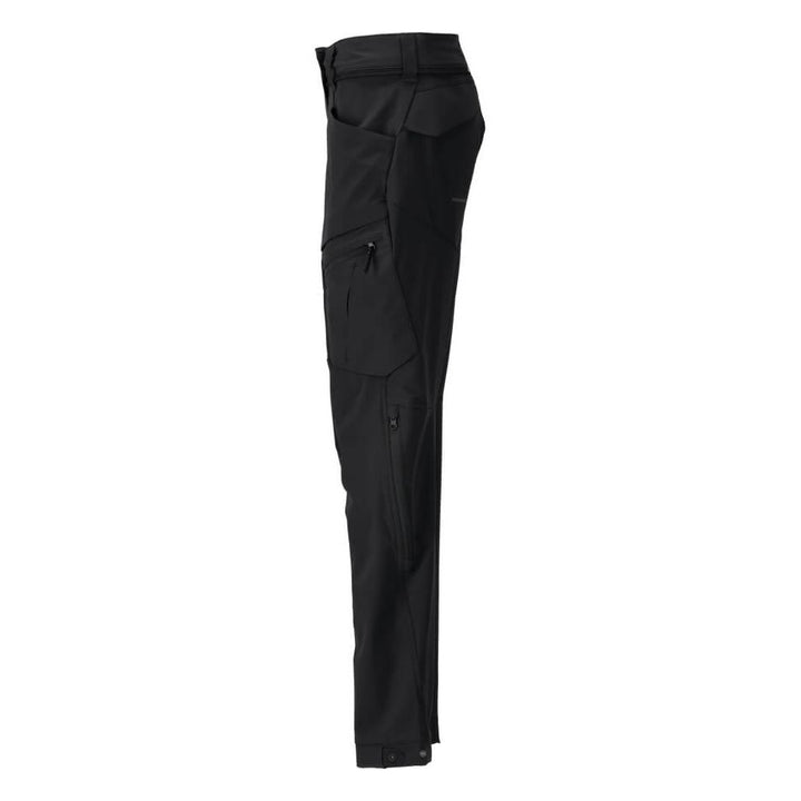 Mascot Lightweight Durable 4-Way-Stretch Functional Trousers (Holster Pockets Attachable) 22058-605 Right #colour_black