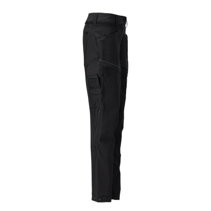 Mascot Lightweight Durable 4-Way-Stretch Functional Trousers (Holster Pockets Attachable) 22058-605 Left #colour_black