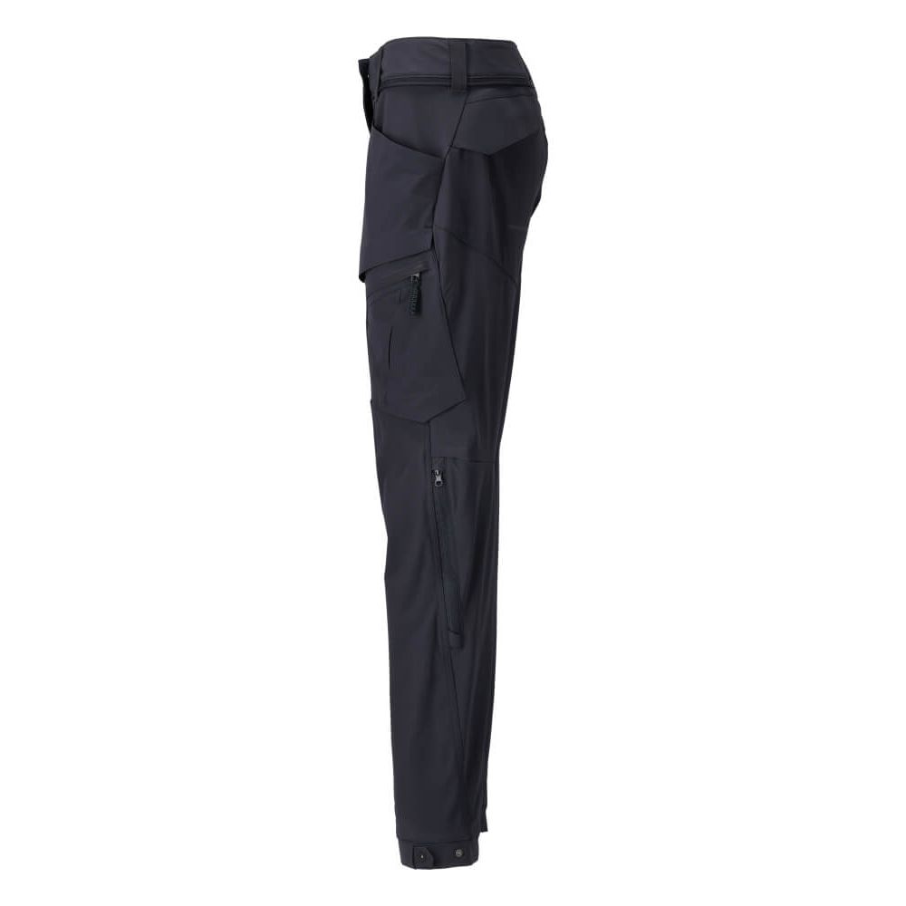 Mascot Lightweight Durable 4-Way-Stretch Functional Trousers (Holster Pockets Attachable) 22058-605 Right #colour_dark-navy-blue