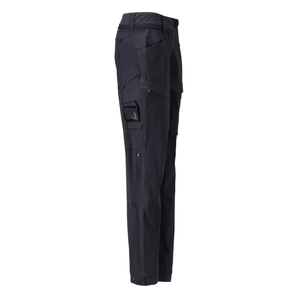 Mascot Lightweight Durable 4-Way-Stretch Functional Trousers (Holster Pockets Attachable) 22058-605 Left #colour_dark-navy-blue