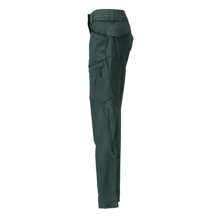 Mascot Lightweight Durable 4-Way-Stretch Functional Trousers (Holster Pockets Attachable) 22058-605 Right #colour_forest-green