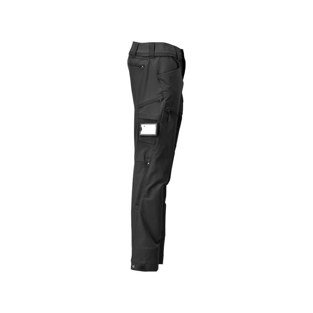 Mascot Lightweight Durable 4-Way-Stretch Functional Trousers (Holster Pockets Attachable) 22059-605 Left #colour_black