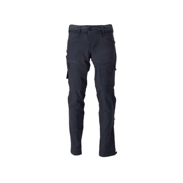 Mascot Lightweight Durable 4-Way-Stretch Functional Trousers (Holster Pockets Attachable) 22059-605 Front #colour_dark-navy-blue