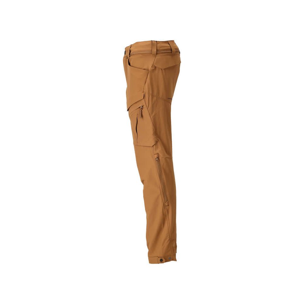 Mascot Lightweight Durable 4-Way-Stretch Functional Trousers (Holster Pockets Attachable) 22059-605 Right #colour_nut-brown