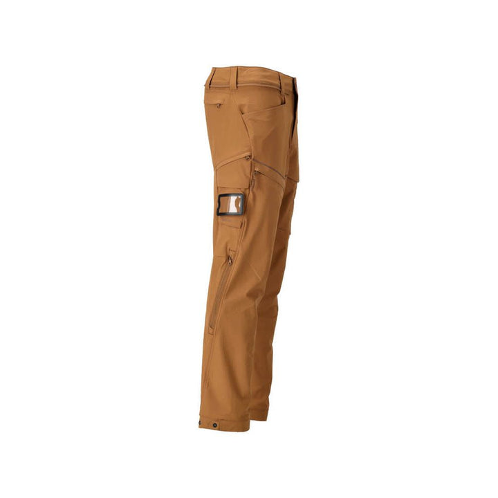 Mascot Lightweight Durable 4-Way-Stretch Functional Trousers (Holster Pockets Attachable) 22059-605 Left #colour_nut-brown