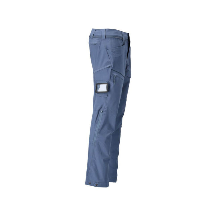 Mascot Lightweight Durable 4-Way-Stretch Functional Trousers (Holster Pockets Attachable) 22059-605 Left #colour_stone-blue