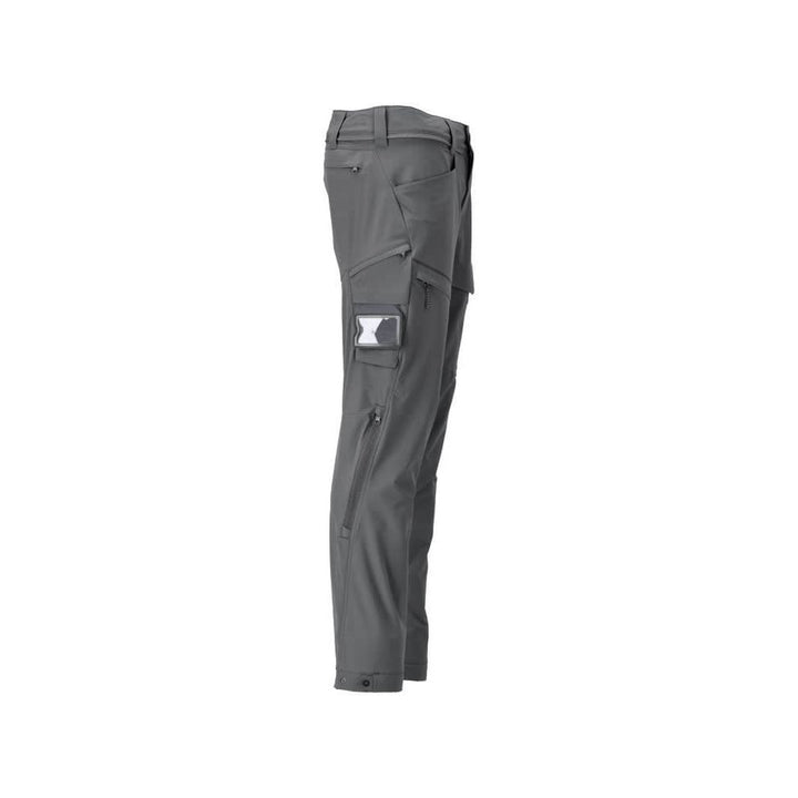 Mascot Lightweight Durable 4-Way-Stretch Functional Trousers (Holster Pockets Attachable) 22059-605 Left #colour_stone-grey