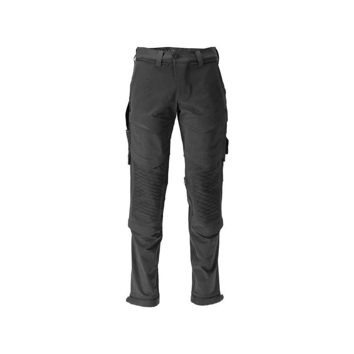 Mascot Lightweight Durable 4-Way-Stretch Trousers with Kneepad Pockets (Holster Pocket Ready) 22179-652 Front #colour_black