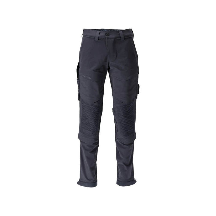 Mascot Lightweight Durable 4-Way-Stretch Trousers with Kneepad Pockets (Holster Pocket Ready) 22179-652 Front #colour_dark-navy-blue