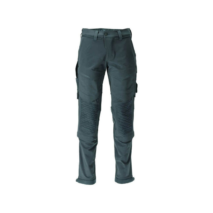 Mascot Lightweight Durable 4-Way-Stretch Trousers with Kneepad Pockets (Holster Pocket Ready) 22179-652 Front #colour_forest-green