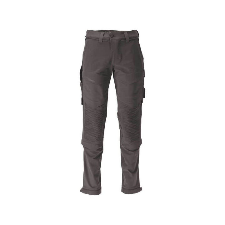 Mascot Lightweight Durable 4-Way-Stretch Trousers with Kneepad Pockets (Holster Pocket Ready) 22179-652 Front #colour_stone-grey