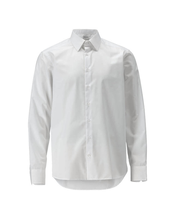 Mascot Lightweight Durable Easy Iron Collared Shirt 21904-984 Front #colour_white