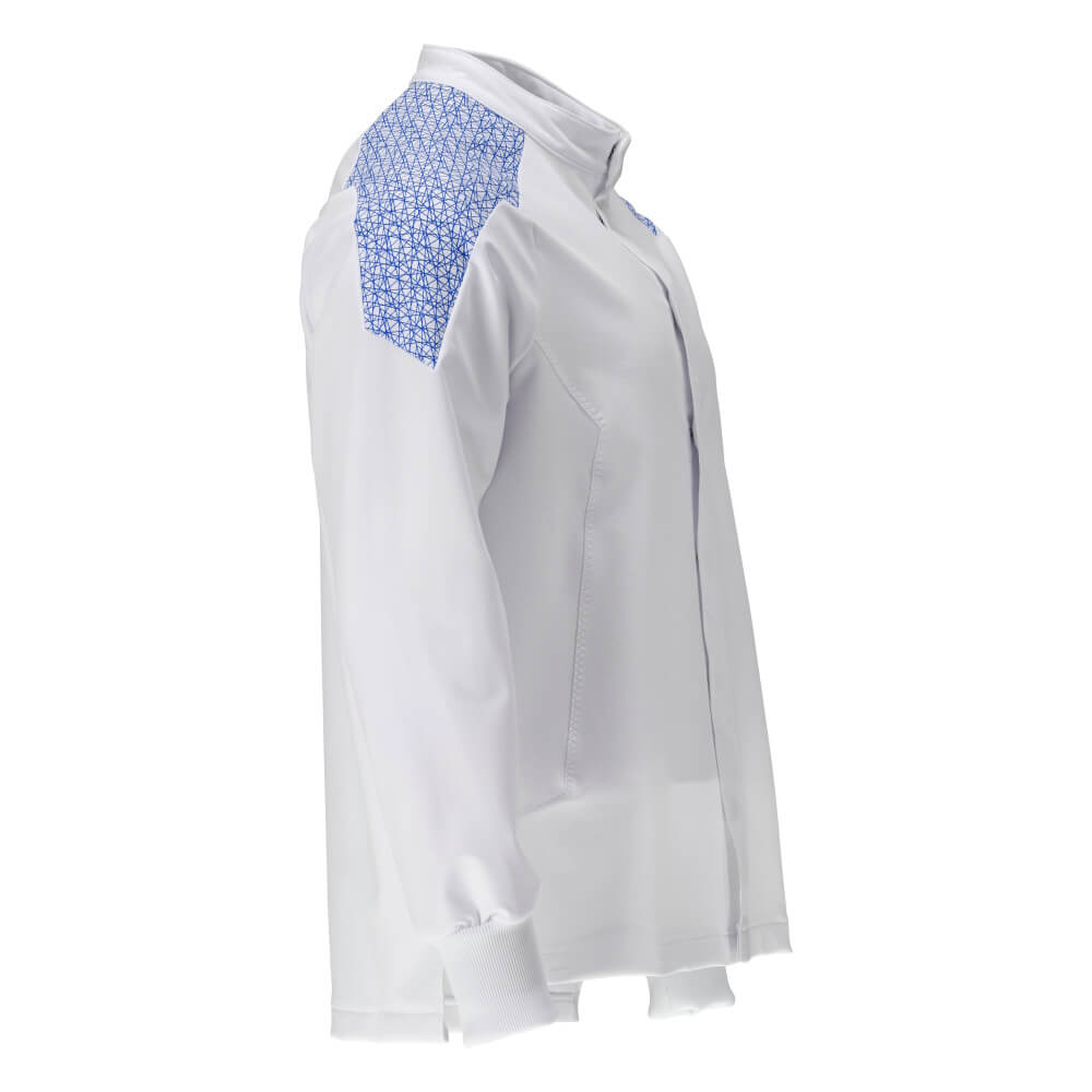 Mascot Lightweight Durable Stretch Jacket 20054-511 Left #colour_white-azure-blue