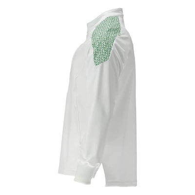 Mascot Lightweight Durable Stretch Smock 20052-511 Right #colour_white-grass-green