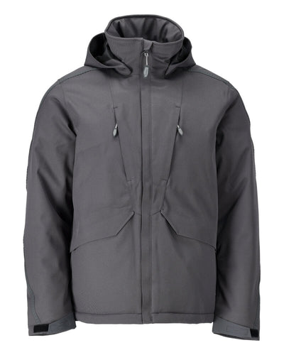 Mascot Lightweight Insulated Breathable Waterproof Winter Jacket 22335-624 Front #colour_stone-grey