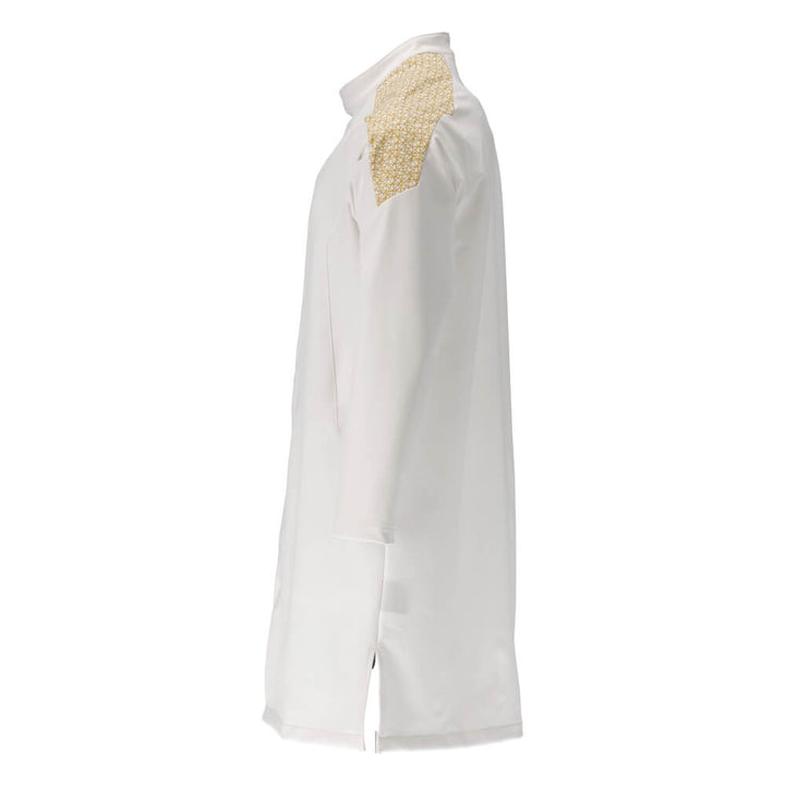 Mascot Lightweight Long Coat 20154-511 Right #colour_white-curry-gold