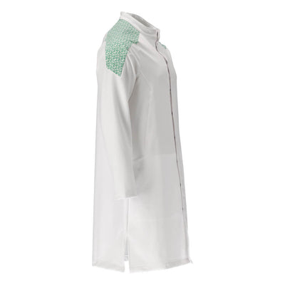 Mascot Lightweight Long Coat 20154-511 Left #colour_white-grass-green