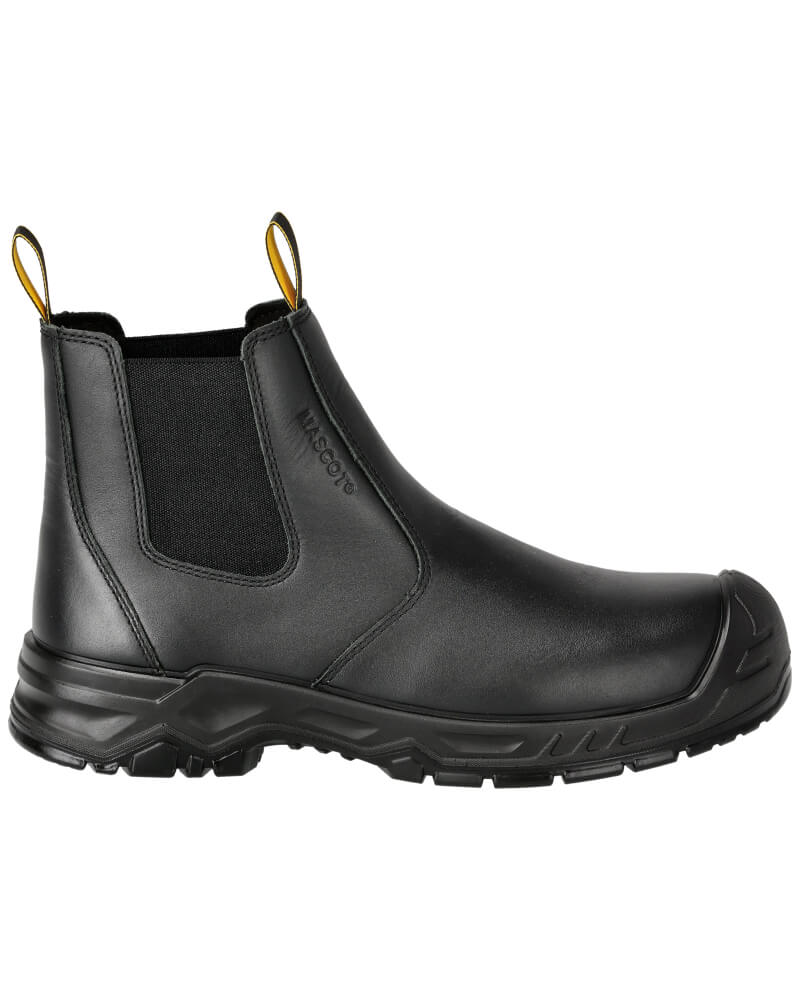 Mascot Lightweight Metal-Free S3S Shock-Absorbing Safety Boots F1000-715 Front #colour_black-black