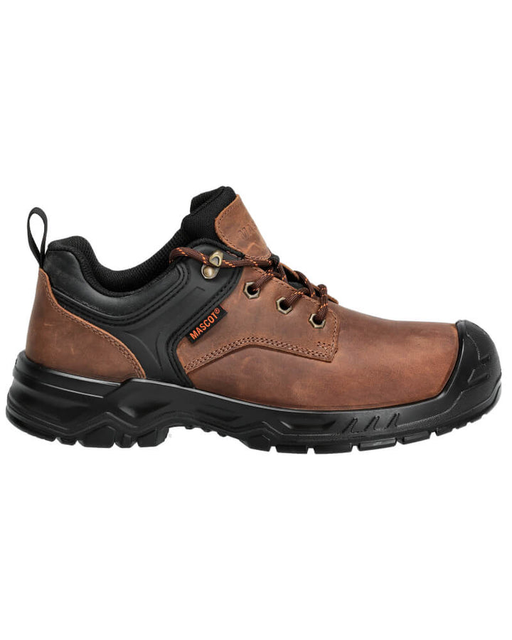 Mascot Lightweight Shock-Absorbing S3S Metal-Free Composite Toe Safety Shoes F1001-715 Front #colour_nut-brown-black