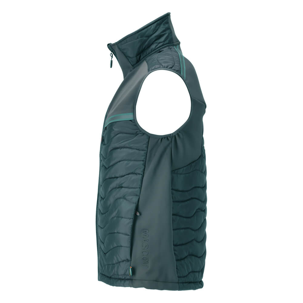 Mascot Lightweight Thermal Gilet 22365-318 Right #colour_forest-green