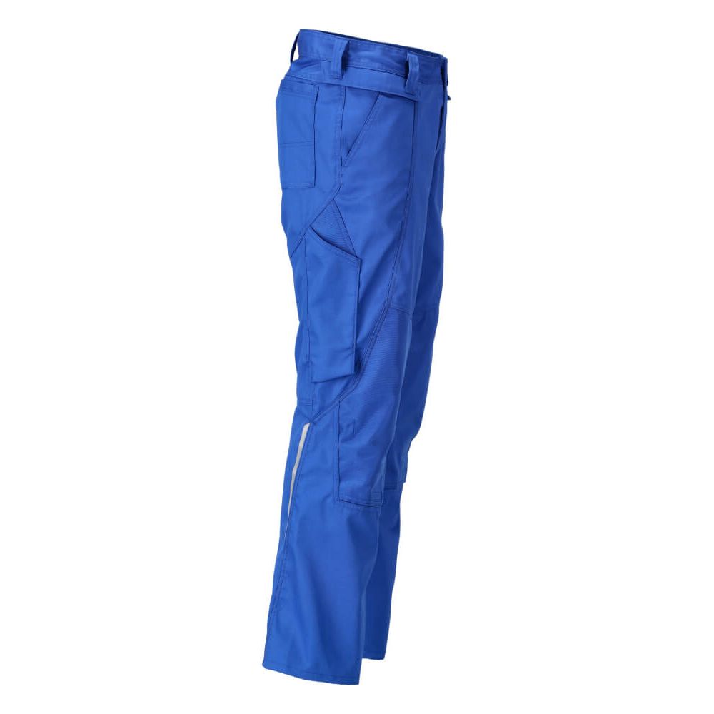 Mascot Lightweight Work Trousers with Kneepad Pockets 21879-330 Left #colour_azure-blue