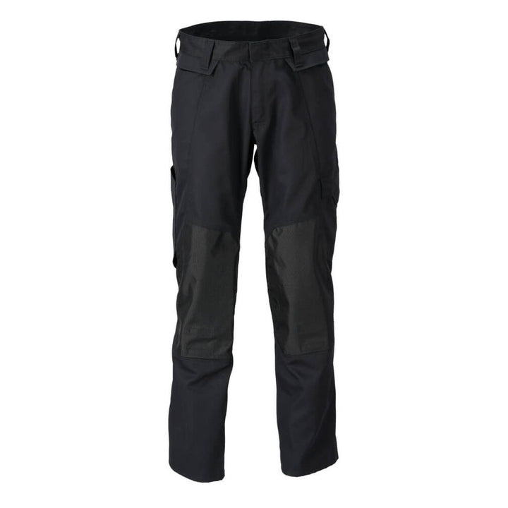 Mascot Lightweight Work Trousers with Kneepad Pockets 21879-330 Front #colour_black