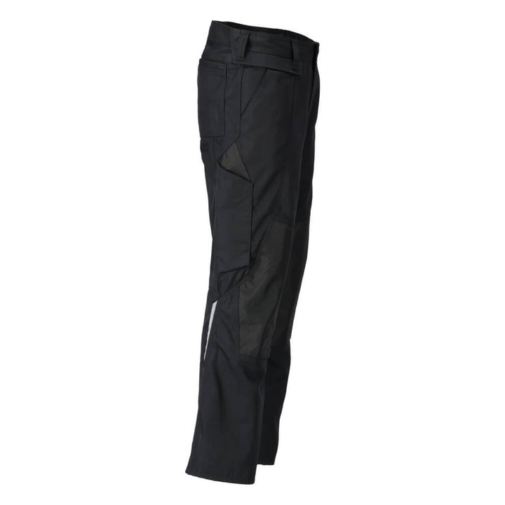 Mascot Lightweight Work Trousers with Kneepad Pockets 21879-330 Left #colour_black