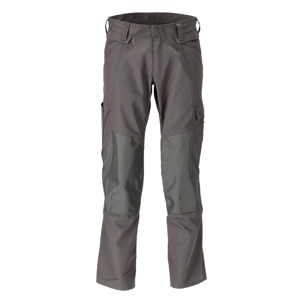 Mascot Lightweight Work Trousers with Kneepad Pockets 21879-330 Front #colour_dark-anthracite-grey