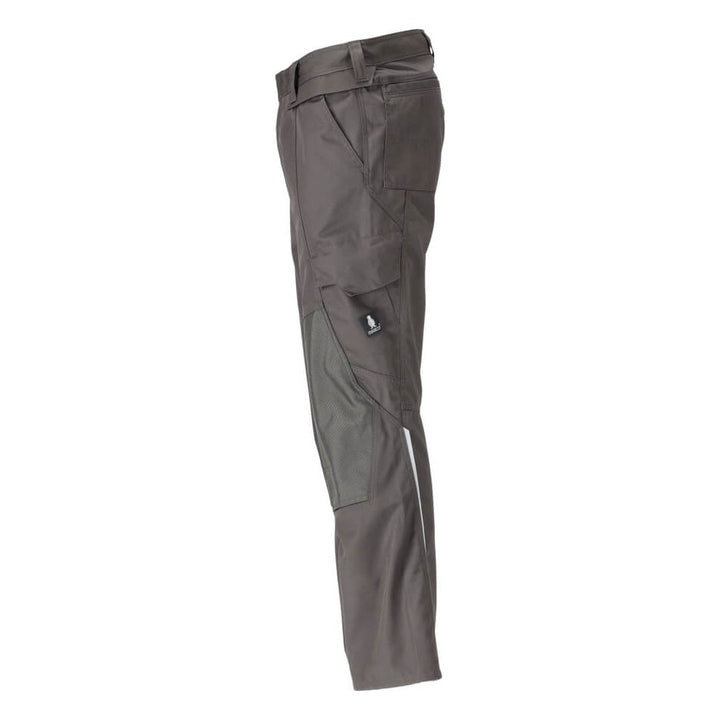 Mascot Lightweight Work Trousers with Kneepad Pockets 21879-330 Right #colour_dark-anthracite-grey