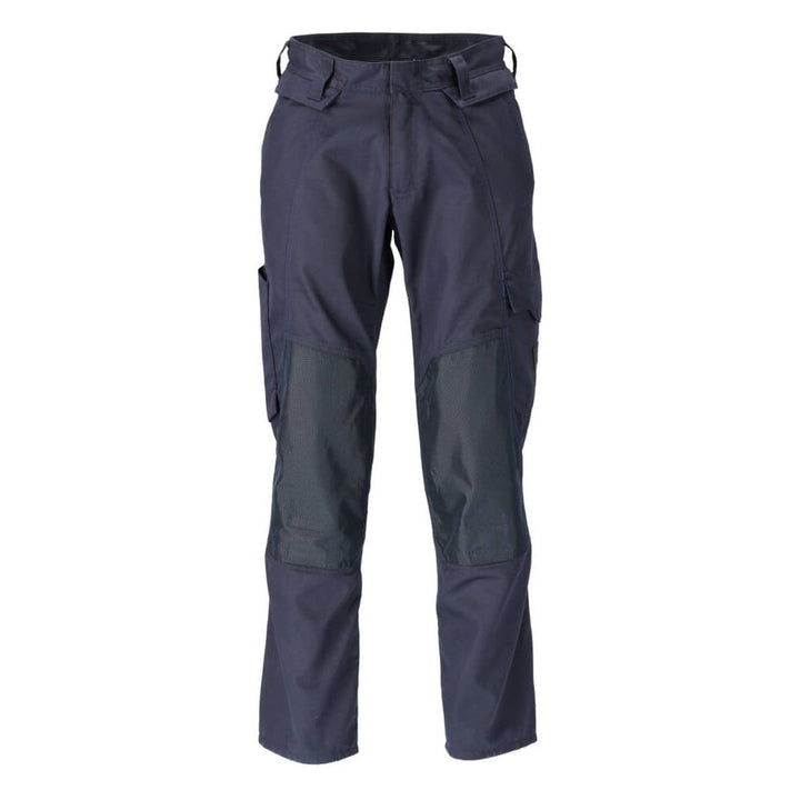 Mascot Lightweight Work Trousers with Kneepad Pockets 21879-330 Front #colour_dark-navy-blue